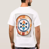 T-shirt Conception de logo de cercle technologique géométr (Dos)
