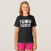 T-shirt conception de logo de musique funk (Devant entier)