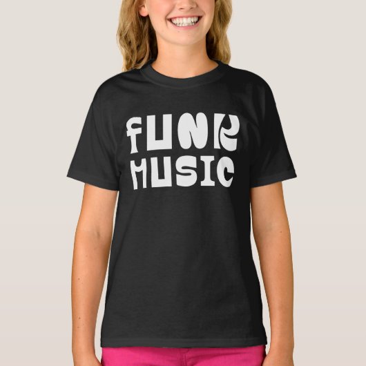 T-shirt conception de logo de musique funk (Devant)
