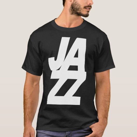 T-shirt conception de logo de musique jazz gras (Devant)