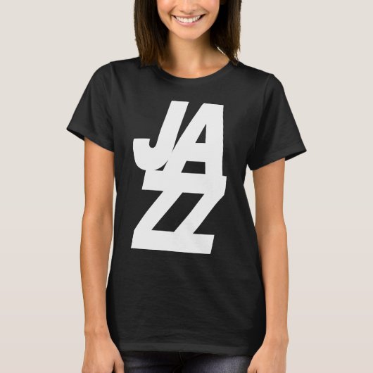 T-shirt conception de logo de musique jazz gras (Devant)