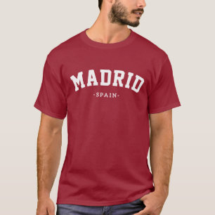 T-shirt conception de logo de ville capitale Madrid Espagn