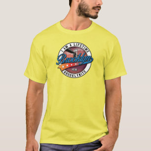 T-shirt Conception de logo élégant minimaliste Brooklyn ja
