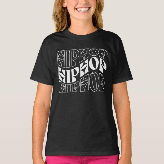 T-shirt conception de logo Hip Hop (Devant)