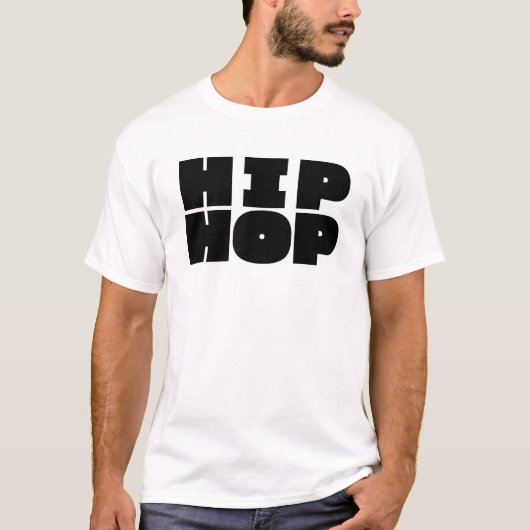 T-shirt conception de logo hip hop gras. (Devant)