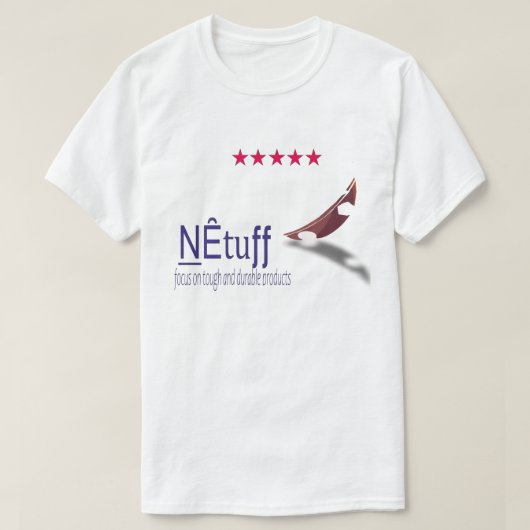 T-shirt Conception de logo marquée NEtuff – Résistant et D (Design devant)