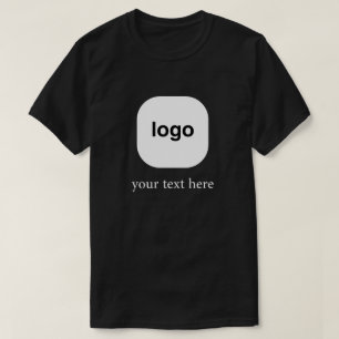 T-shirt Conception de logo minimal avec texte personnalisé