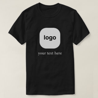 T-shirt Conception de logo minimal avec texte personnalisé