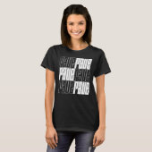 T-shirt conception de logo rave (Devant entier)