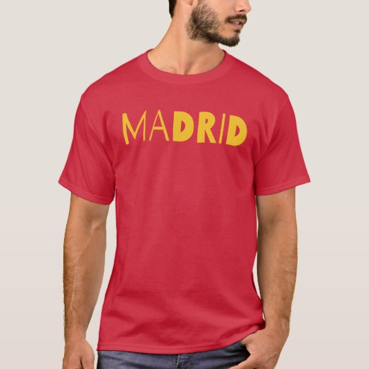 T-shirt Conception de logo typographique de la ville espag (Devant)
