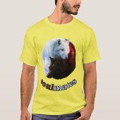 T-shirt conception de loup d'âmes sœurs (Devant)