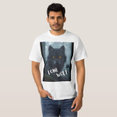 T-shirt (conception de loup solitaire) (Devant entier)