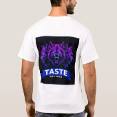 T-shirt Conception de loup triple mettant l'accent sur la (Dos)