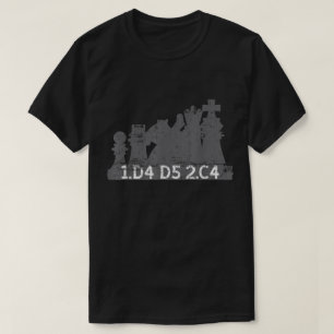 T-shirt Conception de l'ouverture d'échecs du Gambit de la