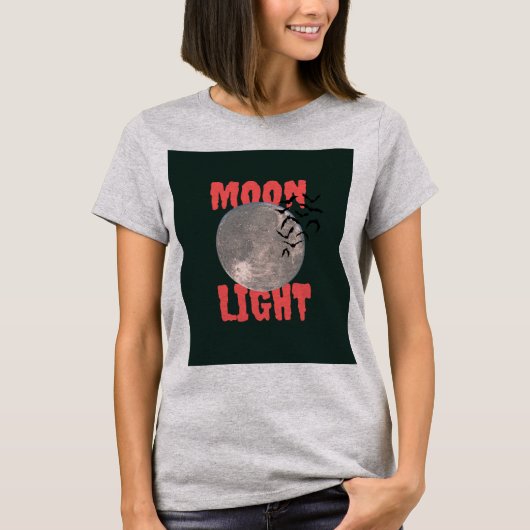 T-shirt Conception de lumière de lune (Devant)