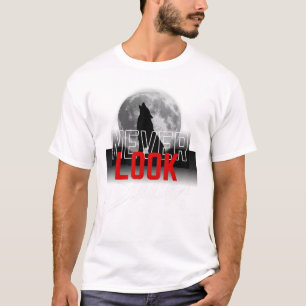 T-shirt Conception de Lune Ne Regarde Jamais En Arrière