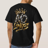 T-shirt Conception de luxe Couronne Or Sans Limites (Dos)