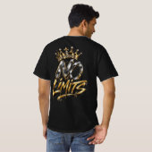 T-shirt Conception de luxe Couronne Or Sans Limites (Dos entier)