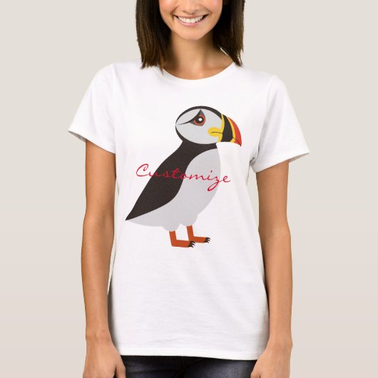 T-shirt Conception de macareux de l'Atlantique Cute Thunde (Devant)