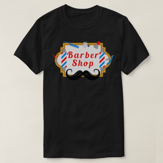 T-shirt Conception de magasin de coiffure 2 (Design devant)