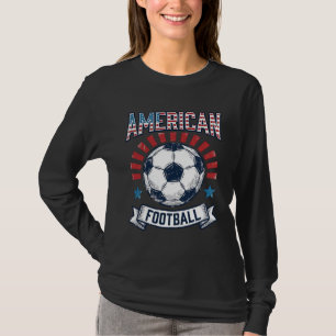 T-shirt Conception de maillot de football américain vintag
