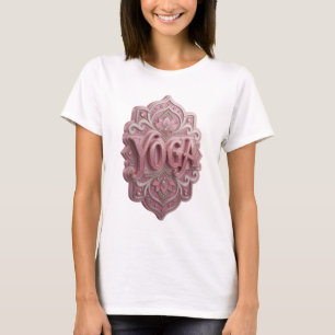 T-shirt Conception de maillot de YOGA rose élégant
