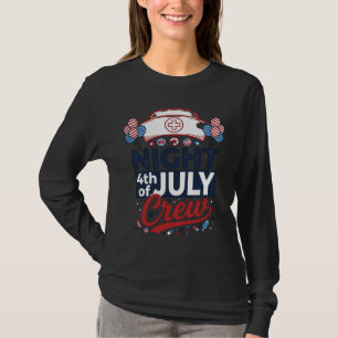 T-shirt Conception de maillot patriotique d'infirmière de 