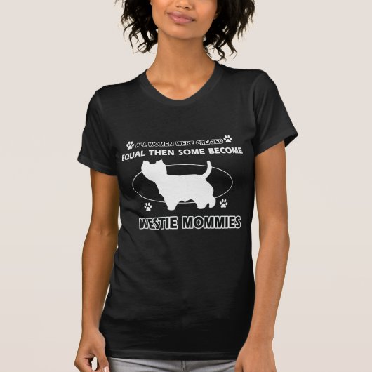 T-shirt conception de maman de westie (Devant)