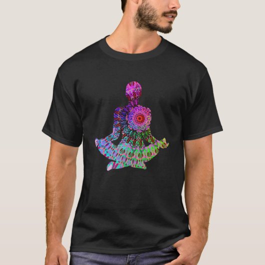 T-shirt Conception de Mandala psychédélique | Medi Nouvel (Devant)