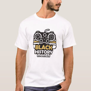 T-shirt Conception de manette de jeu pour le Mois de l'his