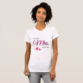 T-shirt Conception de mariage personnalisée Future Mrs (Devant entier)