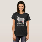 T-shirt Conception de mathématiques de vache de Cowculus - (Devant entier)