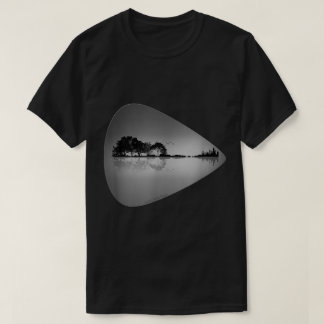 T-shirt Conception de médiator de guitare Nature rencontre