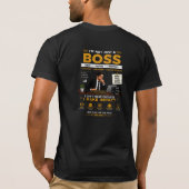 T-shirt Conception de mentalité de patron | Graphique de l (Dos)
