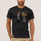 T-shirt Conception de mentalité de patron | Graphique de l (Devant)