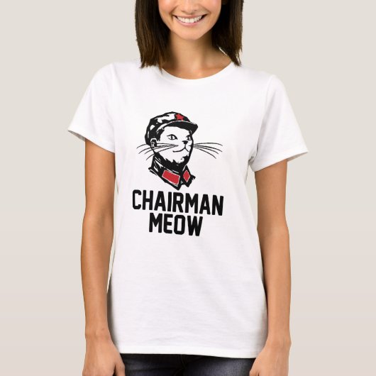 T-shirt Conception de Meow de Président (Mao) (Devant)