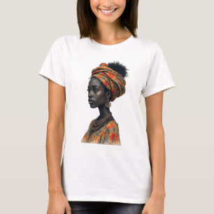 T-shirt conception de mode de femme d'art africain