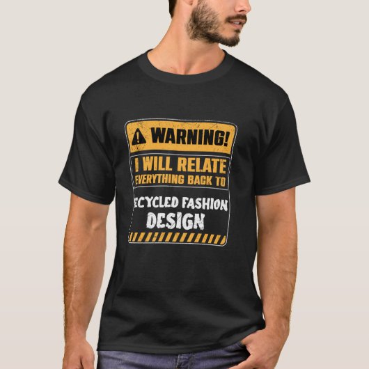 T-shirt Conception de mode recyclée (Devant)