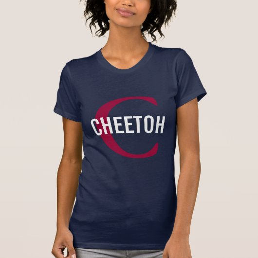 T-shirt Conception de monogramme de chat de Cheetoh (Devant)