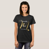 T-shirt Conception de monogramme de mariage avec noms et d (Devant entier)