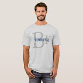 T-shirt Conception de monogramme de race de Bichon Frise (Devant entier)