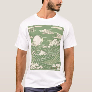 T-shirt Conception de motif traditionnel japonais 0038 - A