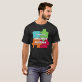 T-shirt Conception de motivation Problème ? Défi Accepté (Devant entier)