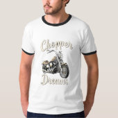 T-shirt conception de moto (Devant)