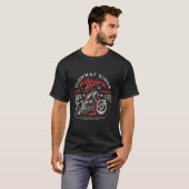 T-shirt Conception de moto chopper pour motard (Devant entier)