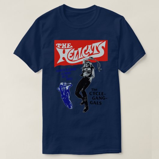 T-shirt Conception de moto Hellcats Retro Cult Classic Out (Design devant)