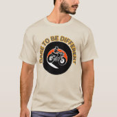 T-shirt Conception de motocycle en gras (Devant)
