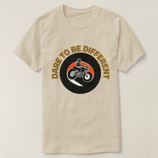 T-shirt Conception de motocycle en gras (Design devant)