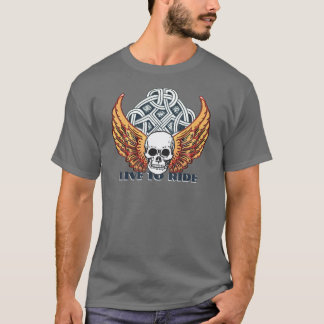 T-shirt Conception de motocyclettes Live 2 Ride