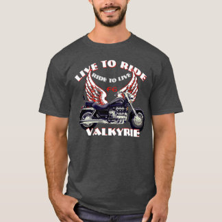 T-shirt Conception de motocyclettes Valkyrie en direct au